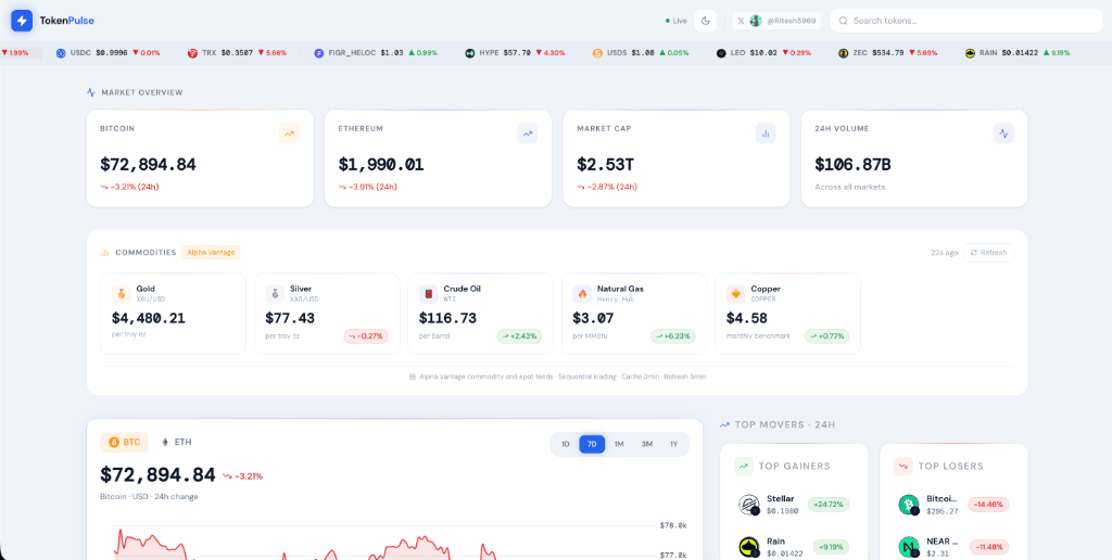 TokenPulse preview